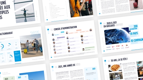 Création du rapport annuel interactif